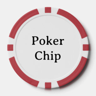 Persoonlijke naam rode pokerchip