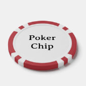 Persoonlijke naam rode pokerchip (Enkel)