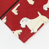 Persoonlijke naam rode Sealyham Terrier dogs Fleece Deken (Hoek)
