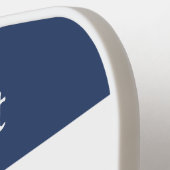 Persoonlijke naam Rode Witte Zeevaart Blauw Pickleball Paddle (Links Detail)