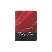 Persoonlijke naam Rode zwarte monogram