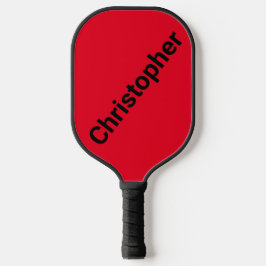 Persoonlijke naam rood en zwart pickleball paddle