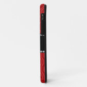 Persoonlijke naam rood geometrisch diamantpatroon Case-Mate iPhone case (Achterkant/links)