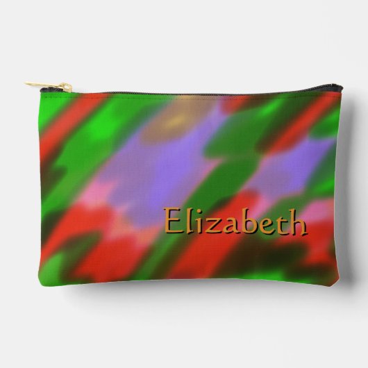 Persoonlijke naam rood groen lavendel etui (Voorkant)
