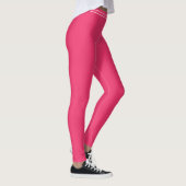 Persoonlijke naam rood roze wit gestreepte monogra leggings (Rechts)