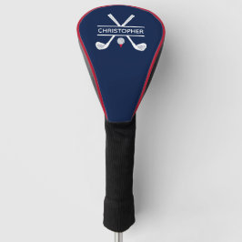 Persoonlijke naam Rood Wit Blauw Golfheadcover