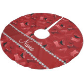 Persoonlijke naam rooddamesschoenen kerstboom rok (Gekanteld)