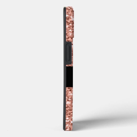 Persoonlijke naam Roos Gold Glitter Sparkle Case-Mate iPhone Case (Achterkant / Rechts)