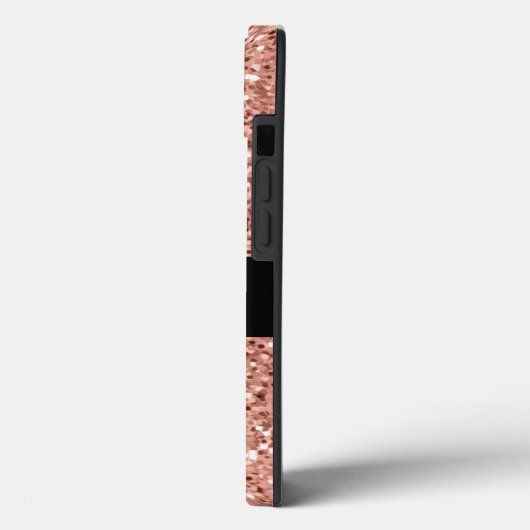 Persoonlijke naam Roos Gold Glitter Sparkle Case-Mate iPhone Case (Achterkant / Links)