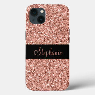 Persoonlijke naam Roos Gold Glitter Sparkle Case-Mate iPhone Case