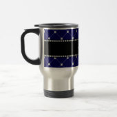 Persoonlijke naam Royal blue diamonds Reisbeker (Links)