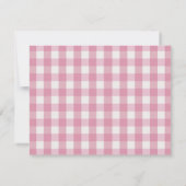 Persoonlijke naam roze hart notitiekaartje (Achterkant)