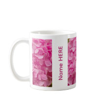 Persoonlijke naam Roze Hortensia Bloem Foto