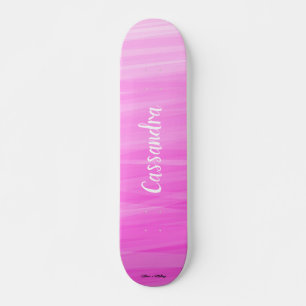 Persoonlijke naam roze ombre Unique Girly Persoonlijk Skateboard
