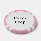 Persoonlijke naam roze pokerchip (Enkel)