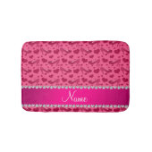 Persoonlijke naam roze schoeisel badmat (Voorkant)