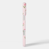 Persoonlijke naam Roze Tulpen Case-Mate iPhone Case (Achterkant / Rechts)