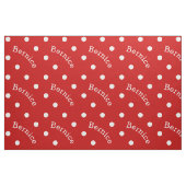 Persoonlijke naam Ruby Red Polka Dot Stof (Fat Quarter)