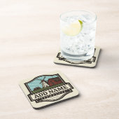 Persoonlijke naam Rustic Farmhouse Old Windmill Bier Onderzetter (Rechterzijde)