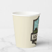 Persoonlijke naam Rustic Farmhouse Old Windmill Papieren Bekers (Rechts)