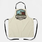 Persoonlijke naam Rustic Farmhouse Old Windmill Schort (Voorkant)