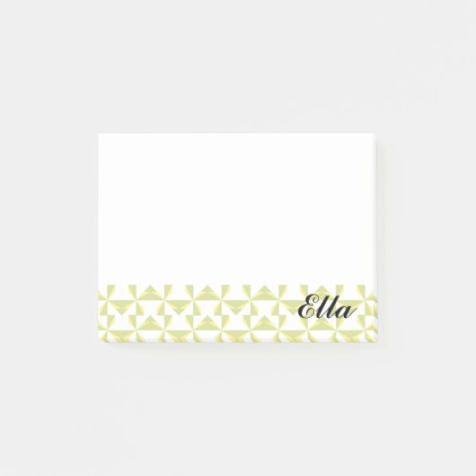 Persoonlijke naam Sage Pinwheels Post-it® Notes (Voorkant)