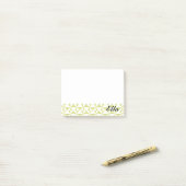 Persoonlijke naam Sage Pinwheels Post-it® Notes (Op bureau)