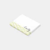 Persoonlijke naam Sage Pinwheels Post-it® Notes (Schuin)