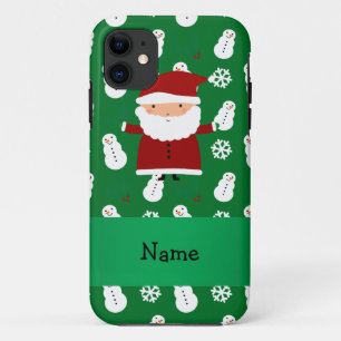 Persoonlijke naam santa green snewman Case-Mate iPhone case