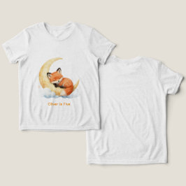 Persoonlijke naam Schattige baby vos 1e verjaardag Tri-Blend Shirt