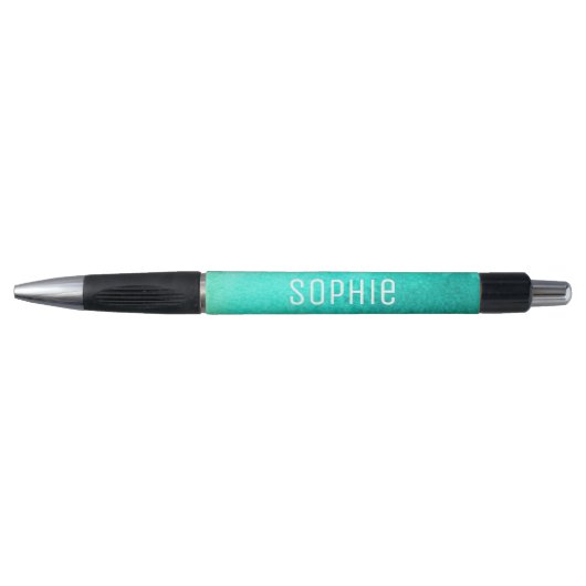 Persoonlijke naam schattige blauwgroen blauwe wate pen (Voorkant)