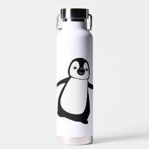 Persoonlijke naam Schattige Kijkende Pinguïn Waterfles