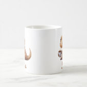 Persoonlijke naam Schattigee dinosaurus Koffiemok (Center)