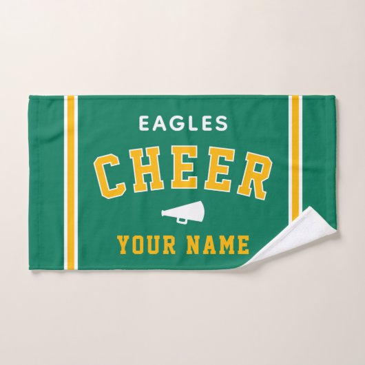 Persoonlijke naam & school cheer towel, teamcadeau handdoek (Handdoek)