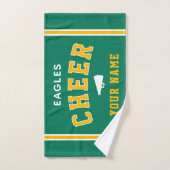 Persoonlijke naam & school cheer towel, teamcadeau handdoek (Handdoek)