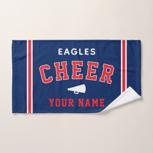 Persoonlijke naam & school cheer towel, teamcadeau handdoek (Handdoek)