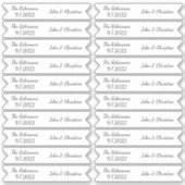 Persoonlijke naam script cupcake topper voedsel vl sticker (Voorkant)