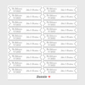 Persoonlijke naam script cupcake topper voedsel vl sticker (Vel)