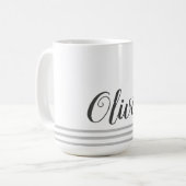 Persoonlijke naam script geïsoleerde leuke cadeau koffiemok (Voorkant links)