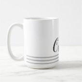 Persoonlijke naam script geïsoleerde leuke cadeau koffiemok (Links)