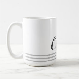 Persoonlijke naam script geïsoleerde leuke cadeau koffiemok