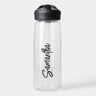 Persoonlijke Naam Script Typografie Eenvoudig Waterfles
