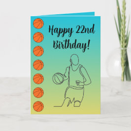 Persoonlijke naam Sentiment Sport Thema Basketball Kaart