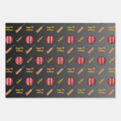 Persoonlijke naam Sentiment Sport Thema Cricket Inpakpapier Vel (Voorkant 3)