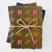 Persoonlijke naam Sentiment Sport Thema Cricket Inpakpapier Vel (In situ)