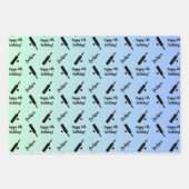 Persoonlijke naam Sentiment Sport Thema Cricket Inpakpapier Vel (Voorkant 2)