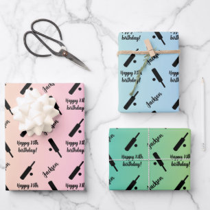Persoonlijke naam Sentiment Sport Thema Cricket Inpakpapier Vel