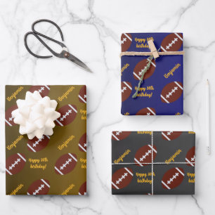 Persoonlijke naam Sentiment Sport Thema Football Inpakpapier Vel
