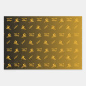 Persoonlijke naam Sentiment Sport Thema Zwemmen Inpakpapier Vel (Voorkant)