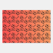 Persoonlijke naam Sentiment Sport Voetdag Inpakpapier Vel (Voorkant 3)